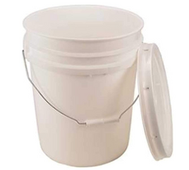 White Bucket Empty 5 Gal