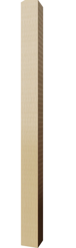 3-1/4" x 56" Red Oak Newel Square