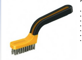 ALLWAY TOOLS 12127 SB1 7"L X 3/4" SOFT GRIP STAINLESS STEEL STRIPPER BRUSH