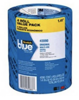 3M 2090-36EP4 36MM X 60YD SCOTCH ORIGINAL MULTI SURFACE PAINTER'S TAPE 4 PACK