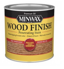 MINWAX 222204444 222 SEDONA RED WOOD FINISH PENETRATING STAIN