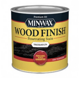 MINWAX 227644444 TRUE BLACK WOOD FINISH PENETRATING STAIN