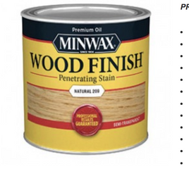 MINWAX 220904444 209 NATURAL WOOD FINISH PENETRATING STAIN