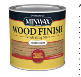 8OZ MINWAX 221024444 210 GOLDEN OAK WOOD FINISH PENETRATING STAIN