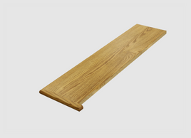 1-1/16 X 11-1/2 x 60'' Stair Tread Square Red Oak Bullnose Only Rigth Side