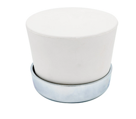 White 80M Replacement Mallet Cap Assembly with Ring, 1 CT