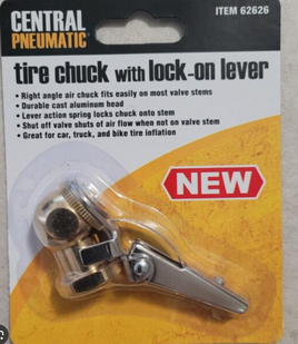 Tire Chuck with Lock-On Lever