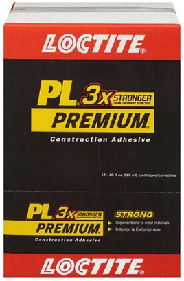 Loctite PL 3x Premium Adhesive 28 oz Box 12 units