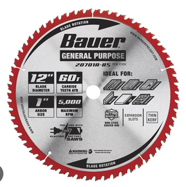 Bauer 12'' Miter Saw Blade