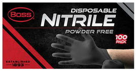 Boss Disposable Nitrile Powder Free MEDIUM 100 Pack