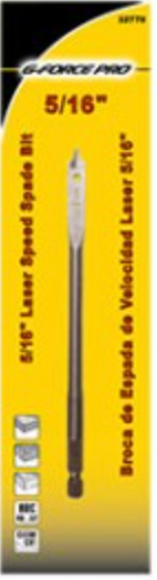 G-FORCE 22770 5/16" LAZER SPEED SPADE DRILL BIT