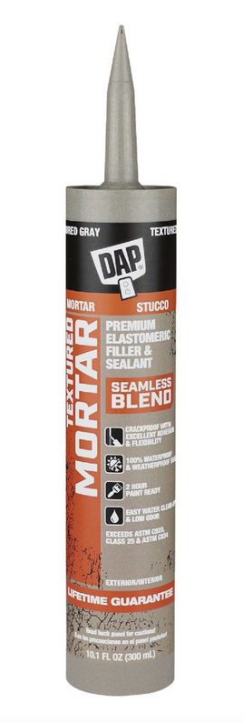 10.1oz DAP Gray Premium Elastomeric Filler & Sealant Textured Mortar