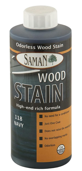 Saman Wood Stain 118 NAVY 12oz