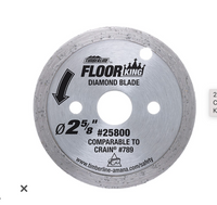 25800 Continuous Rim Diamond Floor King Comparable to Crain® 789, Designed for Toe-Kick 795 Saw 2-5/8 Inch Dia x 14mm Bore