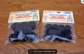 3/4" Woodwise Brown Peel & Stick Protector Pads