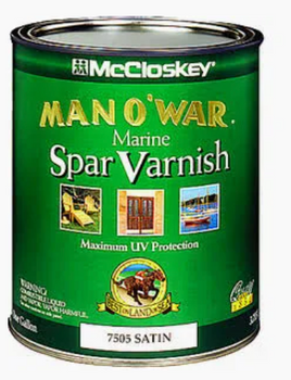 MAN O'WAR SATIN MARINE SPAR VARNISH QT