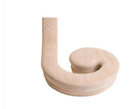 7035 Right Hand Volute Wood Handrail Fitting Red Oak