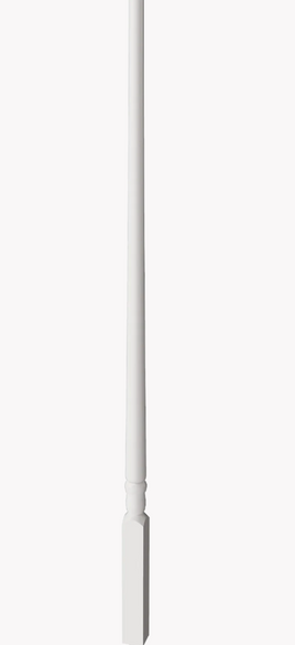 36 in. x 1-1/4 in. Primed Tapered Baluster 5015