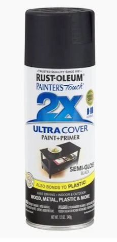 Rust-Oleum 249061 12 oz. Semi Gloss Black Painters Touch 2X Ultra Cover Spray