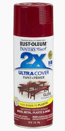 Rust-Oleum Ultra Cover Gloss Colonial Red Primer 12oz