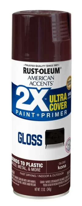 Rust-Oleum Ultra Cover Gloss Kona Brown 12oz