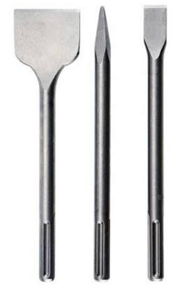 7" Long Chisel Bit Set