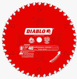 8-1/2" Diablo Saw Blade 40 Teeth