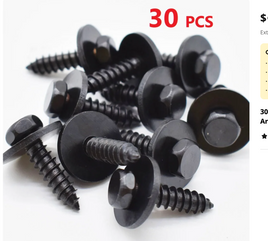 30 Pcs Bolt Retainer Fender Liner Under Cover Screw For Toyota 90159 60498 Wheel Arch Screw Retainer Fastener Clips