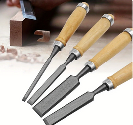 8/12/16/20mm 4 Pcs Wood Carving Chisels Set Professional for Woodworking with Ergonomic Wood Carving Tools DIY Auxiliary Tools