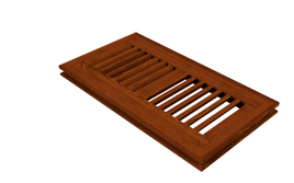 4 x 10 Brazilian Cherry Wood Vents Flush Mont