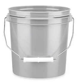 2.5 Quart Gray Plastic Paint Bucket