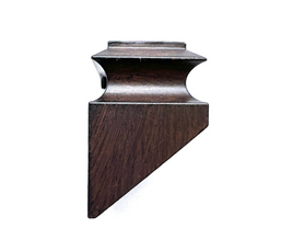 1-5/16 in. Angled shoe for 1/2'' Atlas  square balusters in an oil rubbed bronze finish. Comes with a set screw.