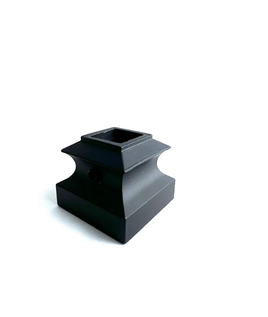 1/2in Black Flat Shoe for Square Baluster
