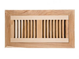 4 x 10 Hickory Wood Vents Flush Mounth