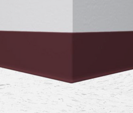 Johnsonite 1/8" Vinyl Wall Base 4" x 120 ft. Burgundy  Profile