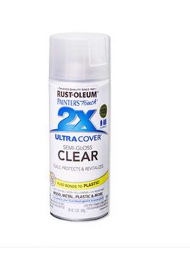 Rust-Oleum 12 oz. Semi Gloss Clear Painters Touch 2X Ultra Cover Spray