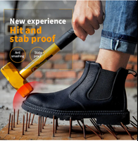 Water Proof Safety Work Shoes For Men Steel Head Leather Boots Male Footwear Indestructible Construction Work Shoes Brown 36 Size