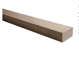 Wood Handrail 6002 White Oak  Rectangular Modern