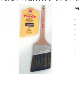 3" PURDY OX-O-ANGULAR OX HAIR BLEND ANGLE TRIM PAINT BRUSH