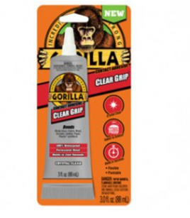 GORILLA GLUE 8040002 3 OZ CLEAR-GRIP CRYSTAL CLEAR CONTACT ADHESIVE