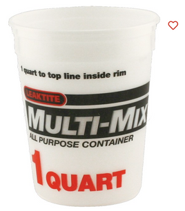 Leaktite 1044426 1 Qt Multi Mix Container