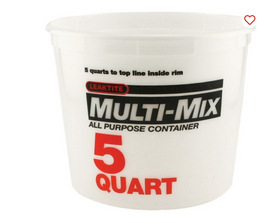 Leaktite 1045181 10M3 5 Qt Multi Mix Container