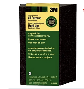 3M CP-041-ESF 2-7/8" x 4-7/8" x 1" Med Single Angle Sanding Sponge