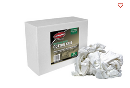 Dynamic 99550 #5 4Lb Box Recycled White Cotton Knit Wiping Cloth