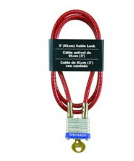 Master Lock 719D 3' Keyed Cable Lock