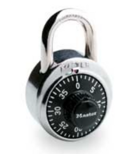 Master Lock 1500D No.1500 Steel Combination Padlock Black Dial