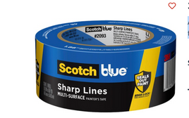 3M 2093-48NC 1.88" x 60yd (48mm) ScotchBlue Sharp Lines Painters Tape