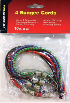 4 PC 10" Bungee Cord