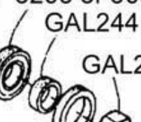 Galaxy Parts GAL244 Spacer Drum Long