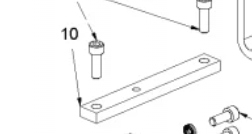 10 Frame Turbo II Holding device f.shackle Turbo2/Extro2